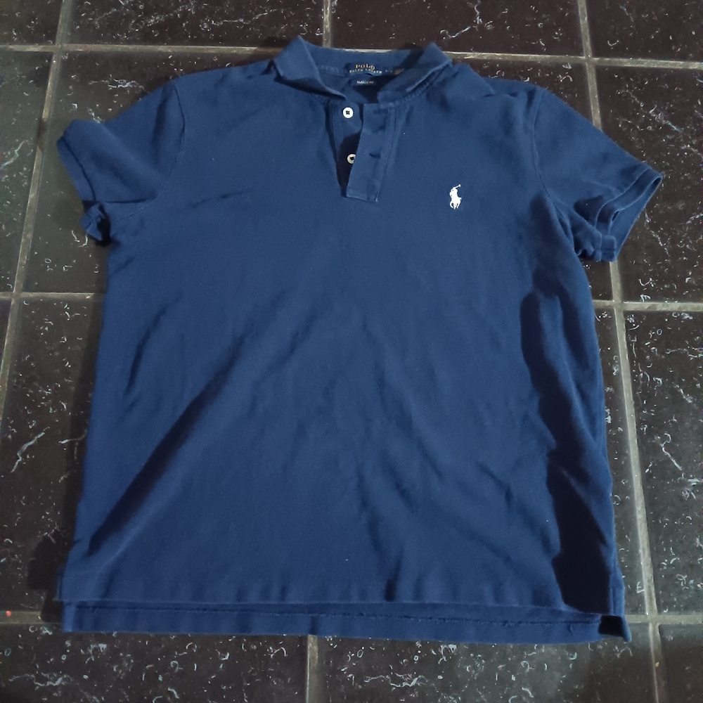 Polo By Ralph Lauren Navy Polo Shirt Size L